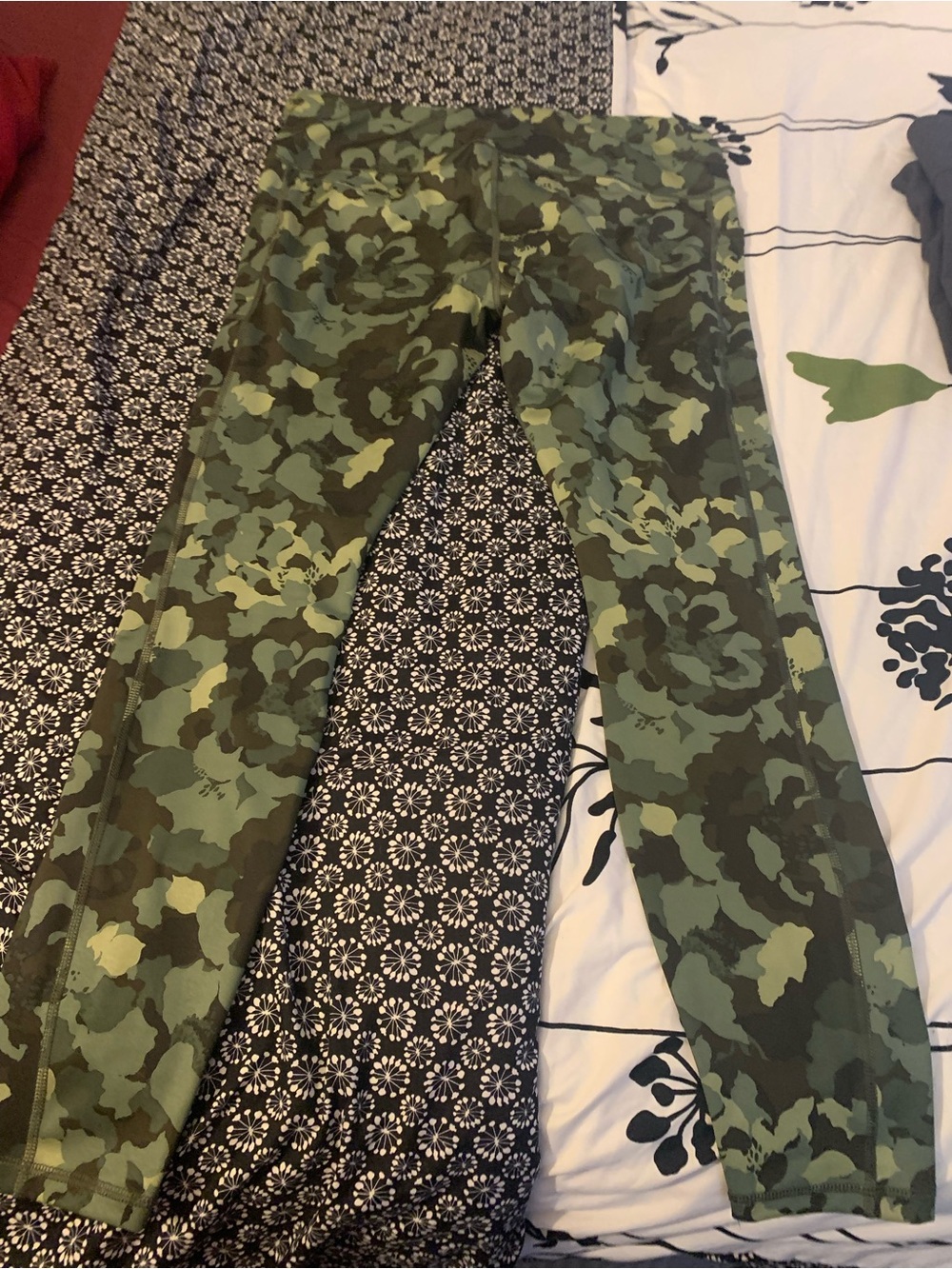 Avia Green Camo Leggings for women